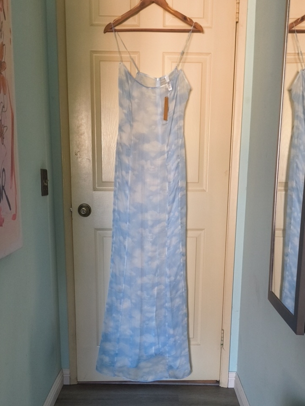 New With Tags SKIMS 100% Silk Romance Cloud Slip Dress Large